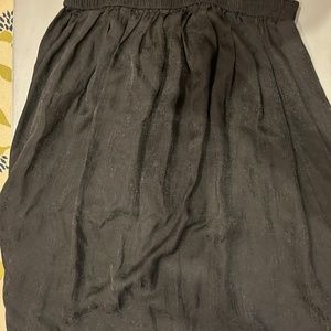 Black Silk Maxi Skirt